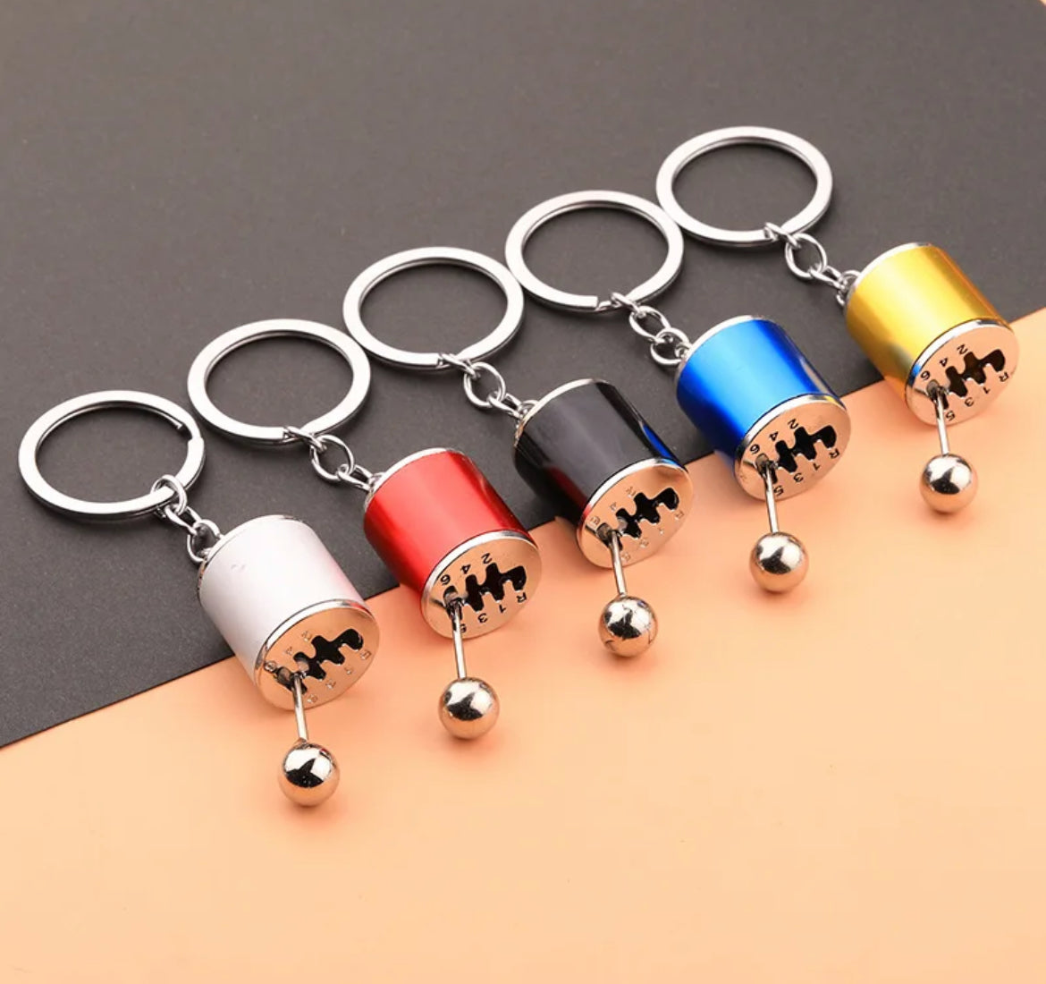 Car Gearshift Keychain