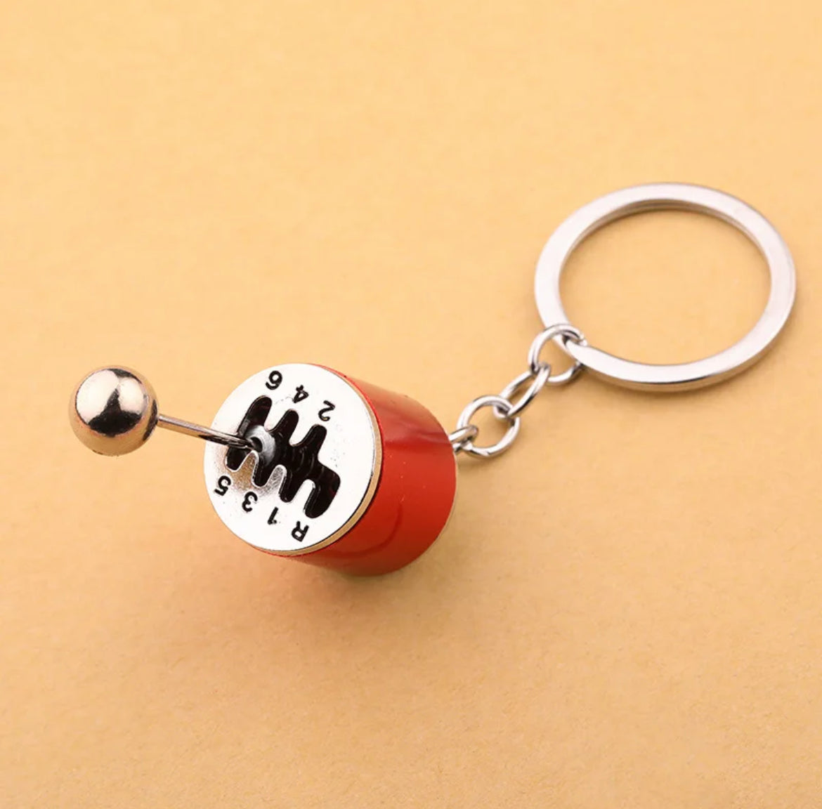 Car Gearshift Keychain